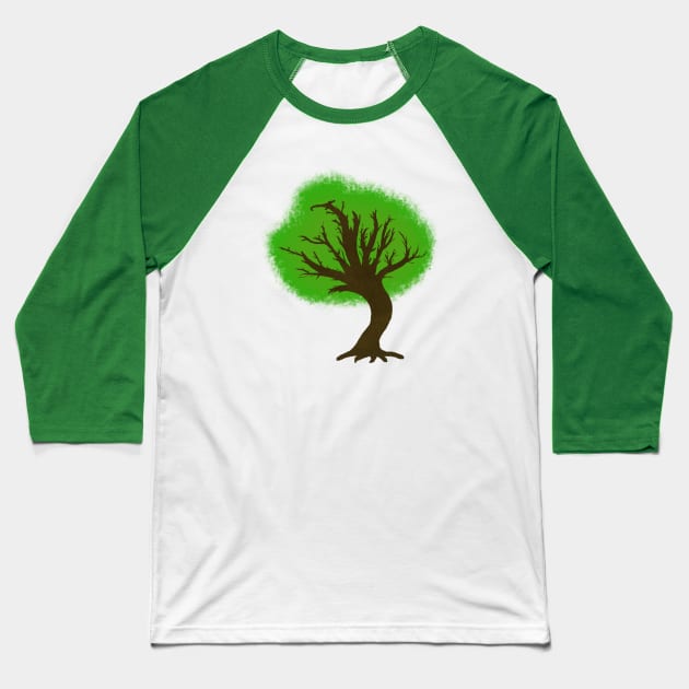 Large Oak Tree Baseball T-Shirt by TheCameraEyeDesigns
